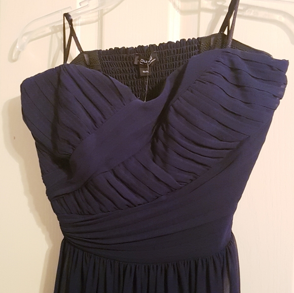 Chiffon Strapless Cocktail Dress (Le Chateau) NWT - Picture 2 of 3
